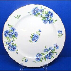 Rossetti Meadow Belle 12" Scalloped Edge Chop Plate Platter Hand Painted Japan